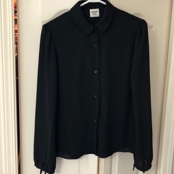 Billowy black blouse - Picture 2 of 2